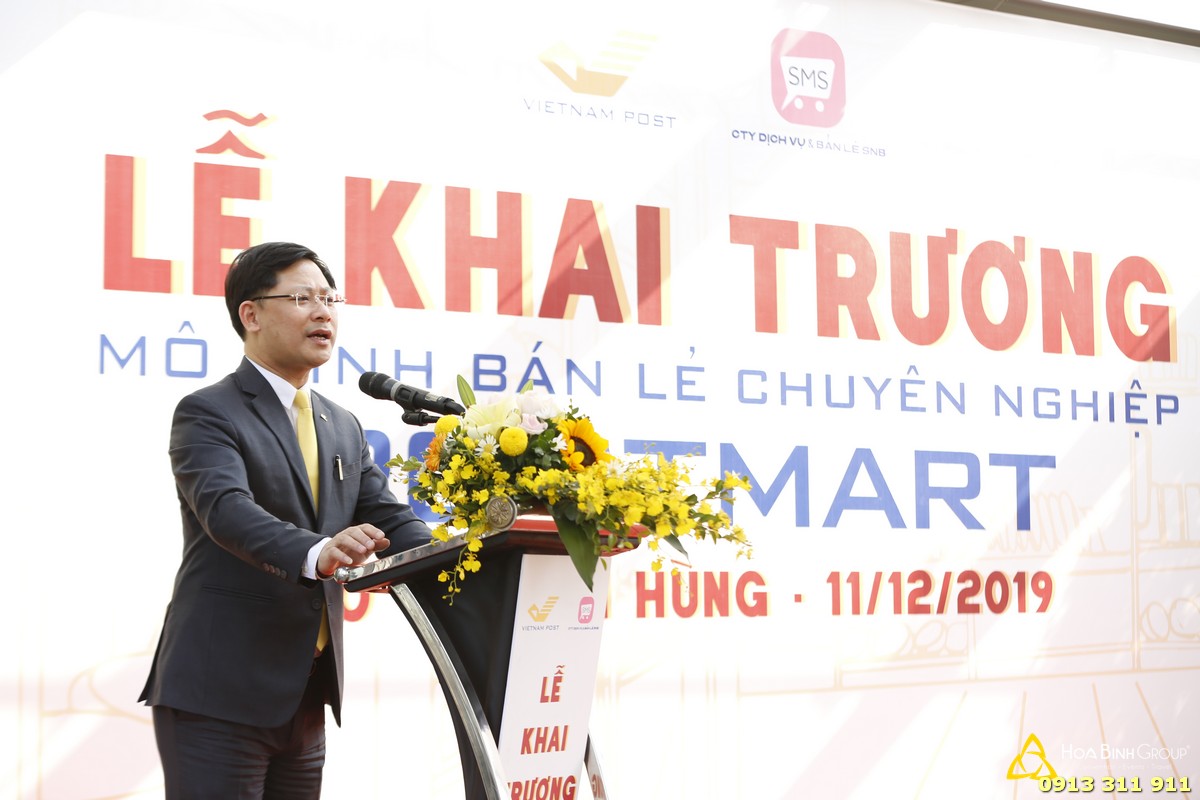 Mr. Chu Quang Hao - General Director of Vietnam Post  spoke at the ceremony