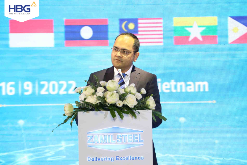 Mr. Krishnakanth Kodukula - CEO of Zamil Steel Buildings Vietnam delivered a welcome speech at the event.