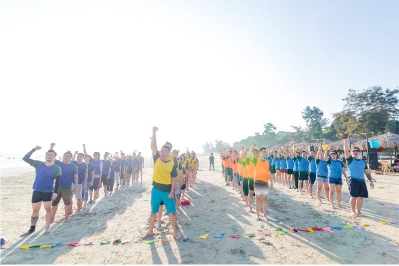Image of team building in Vung Tau