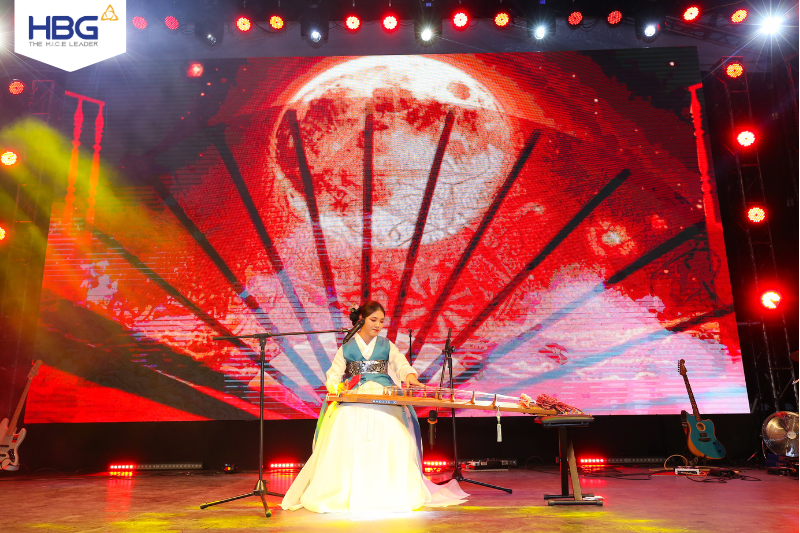 Outstanding zither performance at the Vietnam-Korea Friendship Cultural Road Festival