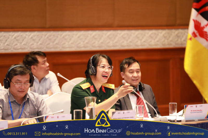 Delegates participated in discussions at the event